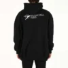 Men”s Balenciaga SS21 Cotton Large hooded Long Sleeves Black 620973TKV871070