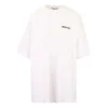 Men”s Balenciaga SS21 Cotton Logo Round Neck Short Sleeve White 641655TJV879040