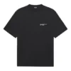 Men”s Balenciaga SS21 Embroidered Logo Short Sleeve Black 641675TKV861070