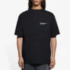 Men”s Balenciaga SS21 Embroidered Logo Short Sleeve Black 641675TKV861070
