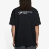 Men”s Balenciaga SS21 Embroidered Logo Short Sleeve Black 641675TKV861070