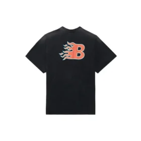 Men”s Balenciaga SS21 Flame Retro Short Sleeve Black 656978TKV701076 Men”s Balenciaga SS21 Flame Retro Short Sleeve Black 656978TKV701076