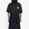 Men”s Balenciaga SS21 Flame Retro Short Sleeve Black 656978TKV701076