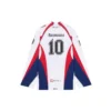 Men”s Balenciaga SS21 Hockey Sports Mesh Long Sleeves White 657105TKV248090