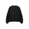 Men”s Balenciaga SS21 Hole Large Round Neck Long Sleeves Black 641654TJVI71070