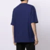 Men”s Balenciaga SS21 Logo Printing Alphabet Short Sleeve Blue 612966TIV545400