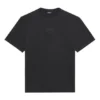 Men”s Balenciaga SS21 Logo Printing Loose Round Neck Short Sleeve Black 641675TKV711069