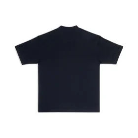 Men”s Balenciaga SS21 Logo Printing Short Sleeve Black 612966TIV541070