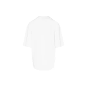 Men”s Balenciaga SS21 Marathon Running Pattern Printing Logo Short Sleeve White 641614TJVK69040
