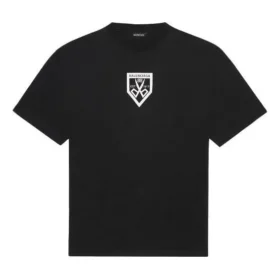 Men”s Balenciaga SS21 Pattern Printing Round Neck Short Sleeve Black 651795TKV771070