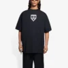Men”s Balenciaga SS21 Pattern Printing Round Neck Short Sleeve Black 651795TKV771070