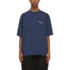 Men”s Balenciaga SS21 Retro Short Sleeve Blue 612966TJV874866