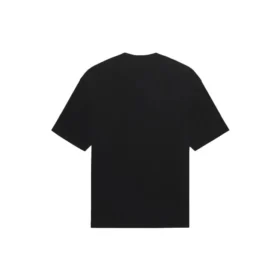 Men”s Balenciaga SS21 Solid Color Logo Printing Short Sleeve Black 612966TJV871070