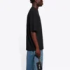 Men”s Balenciaga SS21 Solid Color Logo Printing Short Sleeve Black 612966TJV871070