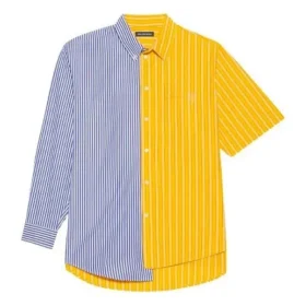 Men”s Balenciaga SS21 Stripe Loose Sleeve Shirt 658850TIM369086