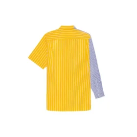 Men”s Balenciaga SS21 Stripe Loose Sleeve Shirt 658850TIM369086