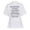 Men”s Balenciaga SS21 Word Short Sleeve White 641613TJVI59040