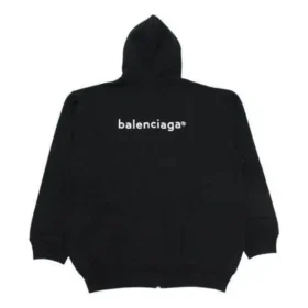 Men”s Balenciaga SS21 Zipper Long Sleeves Jacket Black 641659TIV551070