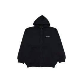 Men”s Balenciaga SS21 Zipper Long Sleeves Jacket Black 641659TIV551070
