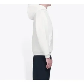 Men”s Balenciaga Symbolic Chest Creative Logo Retro White 570811TIV519040
