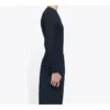Men”s Balenciaga Symbolic Creative Logo Printing Elastic Long Sleeves Black 620966TIV491070