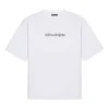 Men”s Balenciaga Symbolic Round Neck Alphabet Printing Short Sleeve White 620969TIV509040