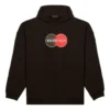 Men”s Balenciaga Uniform Plush Loose Classic Black 620973TIV801000