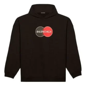 Men”s Balenciaga Uniform Plush Loose Classic Black 620973TIV801000