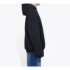 Men”s Balenciaga Uniform Plush Loose Classic Black 620973TIV801000
