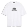 Men”s Balenciaga White with BB logo Classic logo Printing Short Sleeve 570803TEV489044