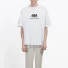 Men”s Balenciaga White with BB logo Classic logo Printing Short Sleeve 570803TEV489044