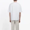 Men”s Balenciaga White with BB logo Classic logo Printing Short Sleeve 570803TEV489044