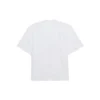 Men”s Balenciaga Word Printing Round Neck Pullover Short Sleeve White 641614TJVI39040