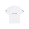 Men”s Balenciaga x NASA Crossover FW21 Loose Round Neck Short Sleeve White 651795TKVD79040