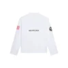Men”s Balenciaga x NASA Crossover Space Printing Long Sleeves Round Neck Long Sleeves White 662496TKVD79040