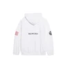 Men”s Balenciaga x NASA FW21 Crossover Logo Cotton Classic hooded Loose Long Sleeves White 651799TKVD89040
