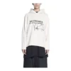Men”s Balenciaga x RuPaul Crossover FW21 Alphabet Printing Pullover Creamy White 670946TLV569057