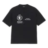 Men”s Balenciaga x WFP 1st Generation Crossover Printing Logo Round Neck Pullover Short Sleeve Black 612966THV841000