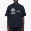 Men”s Balenciaga x WFP 1st Generation Crossover Printing Logo Round Neck Pullover Short Sleeve Black 612966THV841000