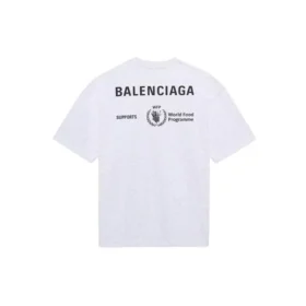 Men”s Balenciaga x WFP 1st Generation Crossover Printing Logo Round Neck Pullover Short Sleeve Gray 612966THV841167 Men”s Balenciaga x WFP 1st Generation Crossover Printing Logo Round Neck Pullover Short Sleeve Gray 612966THV841167