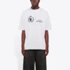 Men”s Balenciaga x WFP 1st Generation Crossover Printing Logo Round Neck Pullover Short Sleeve Gray 612966THV841167