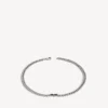 Men’s bb icon thin gourmette necklace in antique silver