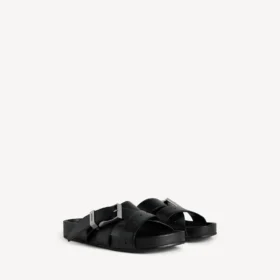 Men’s belt mule in black