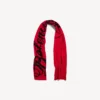 Men’s big b scarf in red/black