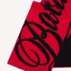 Men’s big b scarf in red/black