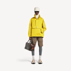 Men’s bodies half-zip jacket in yellow