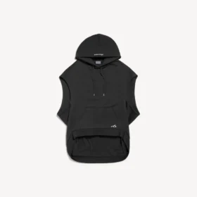 Men’s bodies sleeveless regular fit hoodie in black