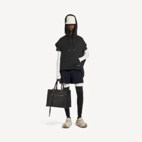 Men’s bodies sleeveless regular fit hoodie in black