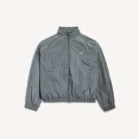 Men’s bodies tracksuit jacket in elephant grey