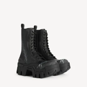 Men’s bulldozer lace-up bootie in black